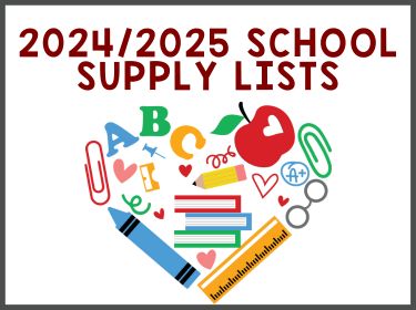  Supply Lists